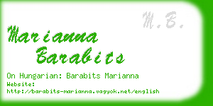 marianna barabits business card